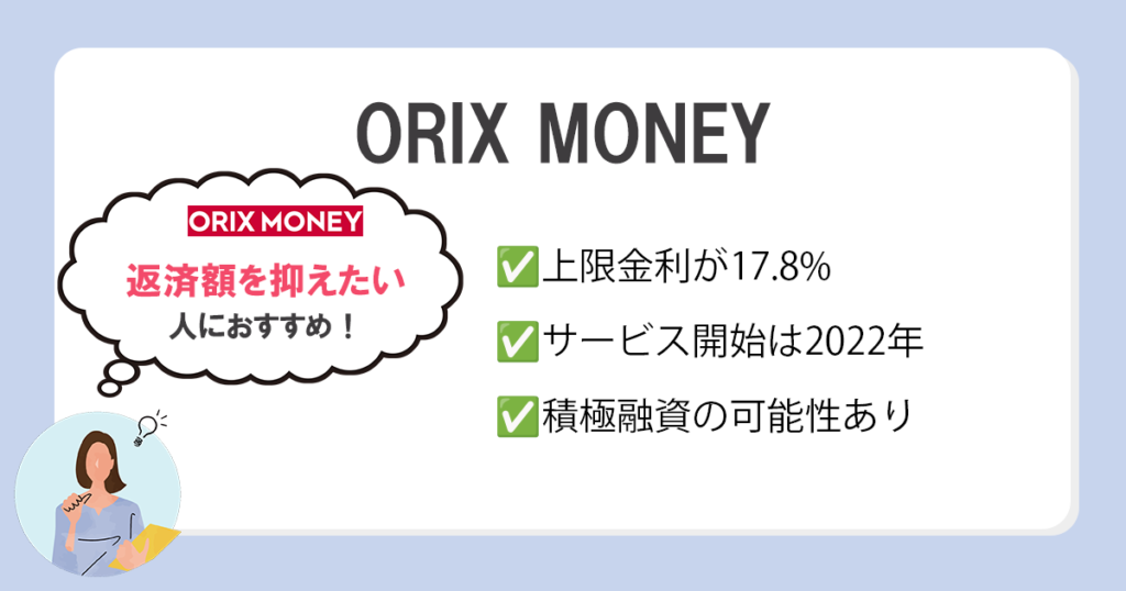 消費者金融おすすめ ORIX MONEY